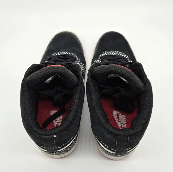 Nike Force Womens Dunk Sky Hi Black White Polka Hidden Wedge Shoes Women Size 9 - Picture 6 of 10